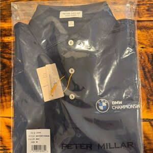 Peter Millar Dark Blue BMW Championship Polo with Castle Pines Logo
